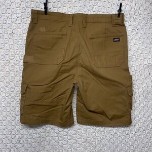 Genuine Dickies Carpenter Shorts Mens Size 34 Brown Pockets Work Hilking